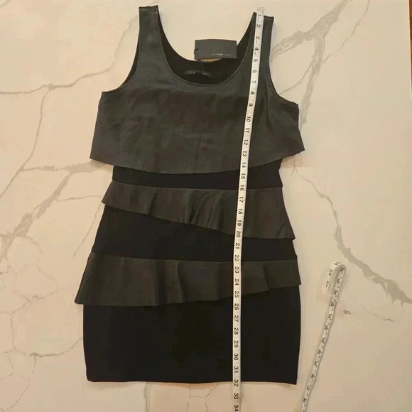 NWT Revolve x Blaque Label Womens Leather Party Cocktail Dress Black Size Large - Picture 8 of 10